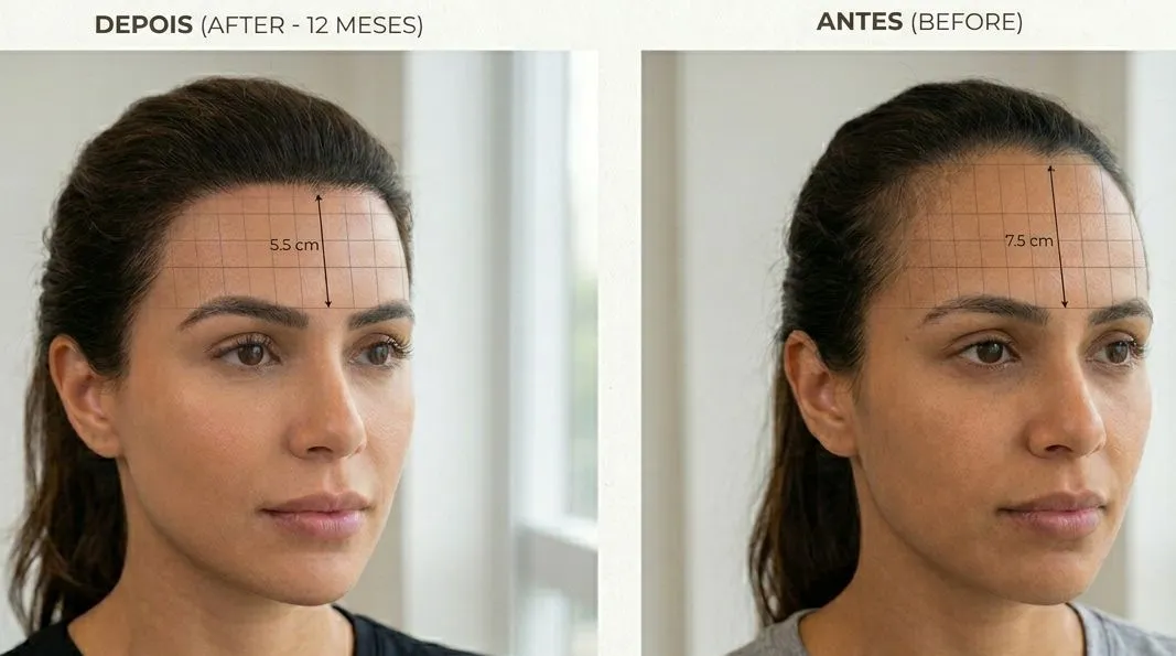 Redução da testa com transplante capilar em Goiânia – Dr. Gabriel Braga
